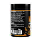 Matrix Pre-Workout Booster Dose, Rückseite mit Zutaten- und Anwendungstext