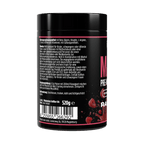 Matrix Pre-Workout Booster Dose, Rückseite mit Zutaten- und Anwendungstext